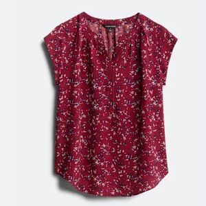 41 Hawthorn Burgundy Floral Blouse